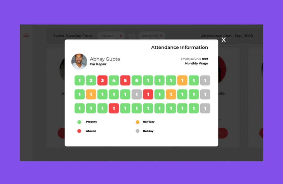 HRM Baby Dashboard Interface